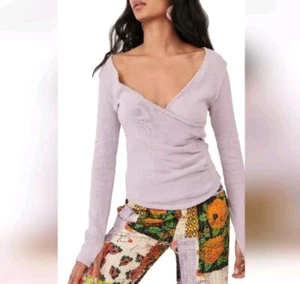 Neu mit Etikett Free People Langarmshirt Silverberry Like A Boss Größe XS - Bild 1 von 9