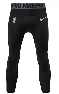 $75 Large Nike Pro NBA Player Issued 3/4 Compression Tights DN1547-010 - Picture 1 of 6