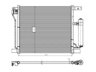 Air Conditioning Condenser NRF Fits Nissan Juke 2010-2014 1.6 + Other Models - Image 1 of 4