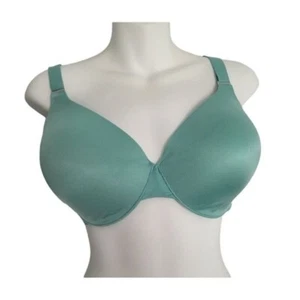 Soma Vanishing Back Full Coverage Size 36DD Pre-owned Satin Green - Picture 1 of 4