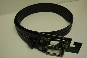 Woolrich Crawford Men's Black Leather Belt Size L (825) - Picture 1 of 2
