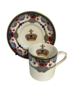 Extrem seltene Royal Doulton Fairmont Kaiserin Demitasse Tasse und Untertasse Royal - Bild 1 von 7