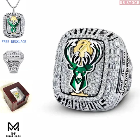 2021 Milwaukee Bucks Basketball World Championship Ring Gifts #34 ANTETOKOUNMPO Cover