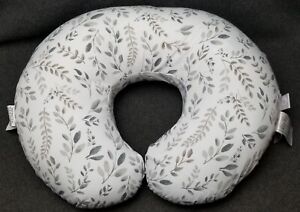 Boppy Nursing Pillow and Positioner - Original | Gray Taupe Watercolor Leaves