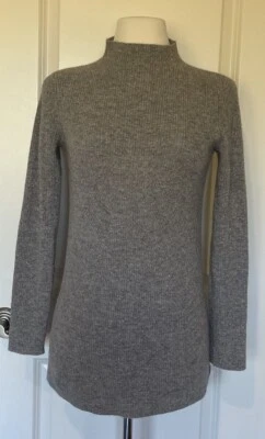 Suéter St John Gris 100% Cachemira Espalda Más Larga Talla-P-Hermoso- Foto 1 de 4