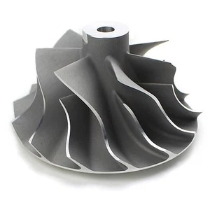 08-10 Ford Powerstroke 6.4 Low Pressure Side Turbo Cast Compressor Wheel - Bild 1 von 4