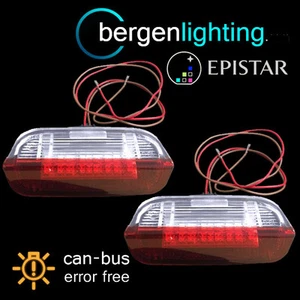 FÜR SKODA SUPERB 2008-2012 18 LED VORNE TÜRLICHT ROT/WEISS LICHT LAMPE PAAR - Bild 1 von 1