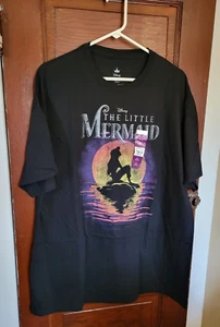 NWT Disney Men's 2XL Little Mermaid 100% Cotton Short Sleeve T Tee Shirt - Picture 1 of 4