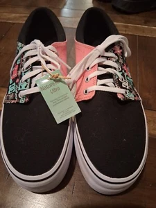 DC Shoes Skate Sneakers Black/Pink With NatureTex Ultra Lining Size 9 - Picture 1 of 6