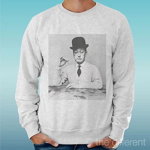 Felpa Homme Lumière Pull Gris Clair Gris " Totò Antonio De Curtis Vintage " - Picture 1 of 1