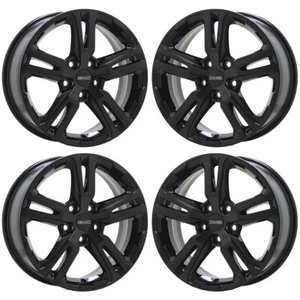 17" GMC Terrain Gloss Black wheels rims Factory OEM set 5833 EXCHANGE - Picture 1 of 8