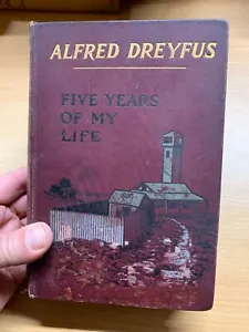 1901 ALFRED DREYFUS "FIVE YEARS OF MY LIFE" DREYFUS AFFAIR HARDBACK BOOK (P5) - Picture 1 of 23