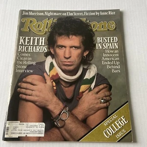 Rolling Stone Magazine October 6 1988 536 Keith Richards College Stones - Picture 1 of 7