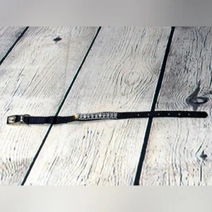 New without tags black rhinestone collar for cat or small dog 11” long - Picture 1 of 3