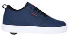 Heelys Boys Trainers Pro 20 Canvas Lace Up Skate Shoes Wheels Navy Uk Size