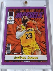 2023 Panini Donruss LeBron James #9 PRESS PROOF PURPLE Net Marvels - Rare - Picture 1 of 2