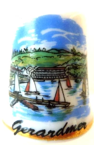 DE A COUDRE DE COLLECTION THIMBLE PORCELAINE GERARDMER - Imagen 1 de 1
