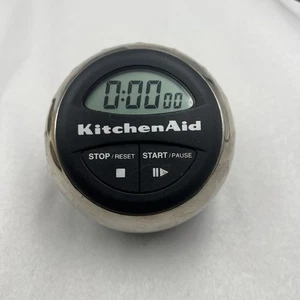 KitchenAid Digitale Zeitschaltuhr Schwarz und Chrom - GETESTET & FUNKTIONIERT! Batteriebetrieben - Bild 1 von 3