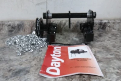 Tapa de carga Dayton 36T678 2.000 lb 2-17/32 a 8 pulgadas brida de viga con carro con engranajes Foto 1 de 4