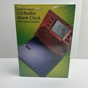 Sharper Image CD Radio Alarm Clock w/Sound Soother SI586 Works Great - Picture 1 of 7