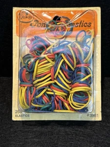 Soportes elásticos de cola de caballo Goody Pony 250 unidades de colección 1975 colores primarios #3981 nuevos - Imagen 1 de 6