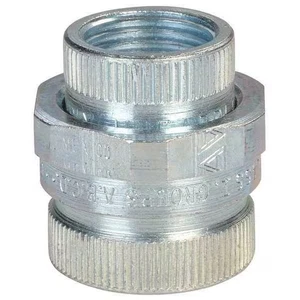 2-Appleton elektrische starre Union, 3/4" Gewinde, Stahl, verzinkt, silber E62 - Bild 1 von 1