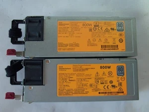 *Lot Of 2* HP 754381-001 800W 100-240V 80 Plus Platinum Power Supply (V2308) - Picture 1 of 4