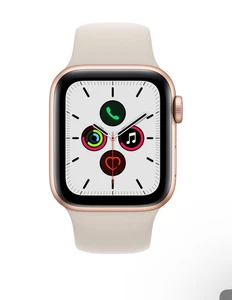 Apple Watch SE 40mm Gold Case with Starlight Band (MKQ03LL/A) - Picture 1 of 3