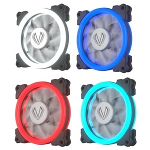 Vetroo 120mm Halo Ring LED PC CPU Computer Gehäuse Kühlung Neon recht klar Lüfter Mod - Bild 1 von 11