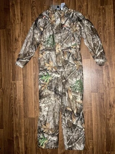 Habit Youth Size Large Real Tree Scent Factor Camo Hunting Insulated Coveralls - Picture 1 of 12