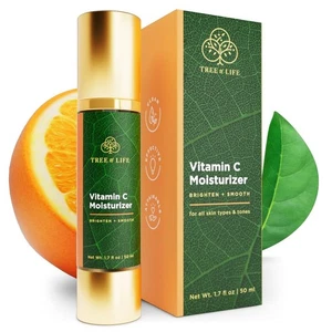 Moisturizer, Vitamin C Face Cream - Hydrating & Brightening Lotion, Reduces D... - Picture 1 of 6