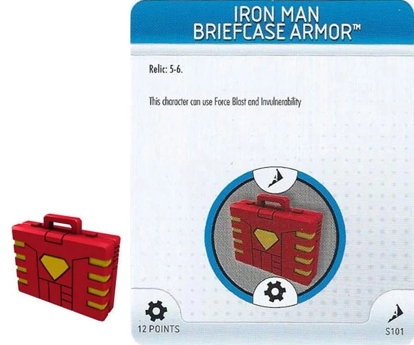 Heroclix Marvel Chaos War IRON MAN MALETÍN ARMADURA #S101 LE OP Kit Objeto 3D Foto 1 de 1