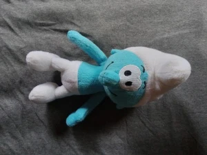 SMURF Plush HAPPY 12" Stuffed Animal Toy 2012 NANCO Blue White Smiling W/Tag - Picture 1 of 5
