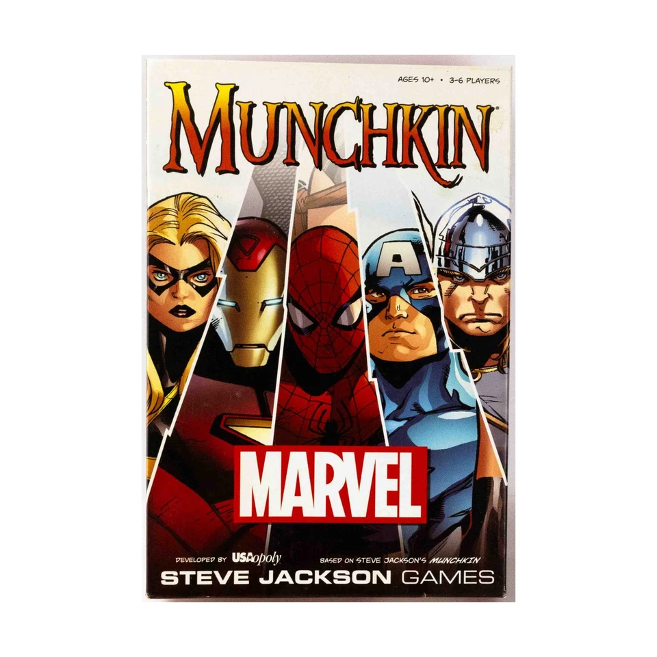 USAOpoly Munchkin Marvel con expansión Mystic Mayhem! En muy buen estado+/nm Foto 1 de 2