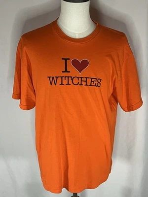 I Love Witches Fright-Rags Halloween Men’s T-Shirt Size Lg - Image 1 of 4