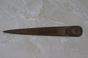 AS FOUND, VINTAGE BRONZE LETTER OPENER FROM R. M. KRAUSE NEW YORK - Picture 1 of 2