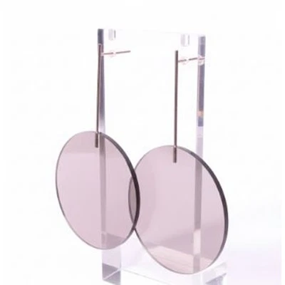 Neiman Marcus Lee Angel Women Smoked Circle Resin Statement Drop Earrings NWT 98 - Image 1 of 4