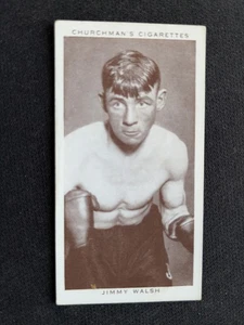 1938 Churchman Boxing Personalities Card # 37 Jimmy Walsh (EX) - Picture 1 of 3