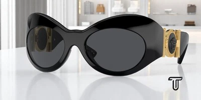 Gafas de sol para mujer VERSACE VE4462 GB1 87 negro gris oscuro 58 mm Foto 1 de 4