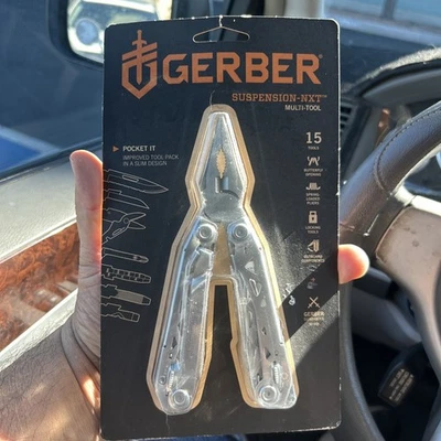 New Gerber Suspension-NXT 15-in-1 Multi-Tool,Pliers package has wear and creases - Image 1 of 4
