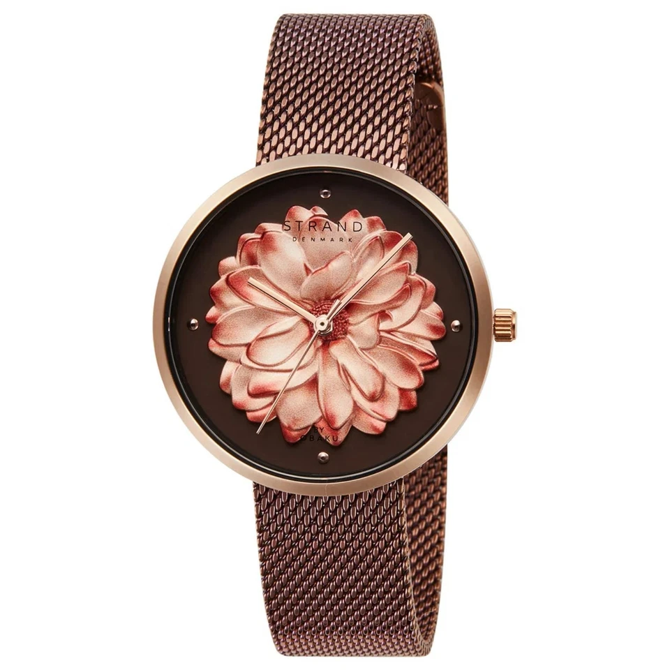 Obaku Women's Blossom Rose gold Dial Watch - S700LHVNMN-DF - Image 1 of 1