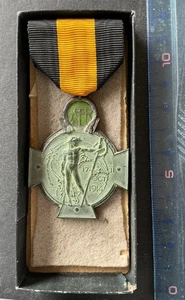 Belgique - Albert Ier - Très Rare Croix de l’ Yser avec Boite - 1914-18 WWI - Foto 1 di 5