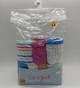 Cat & Jack Girls' Size 14 Cotton Girlshorts Panties Assorted Multicolor 7 Pack - Picture 1 of 4