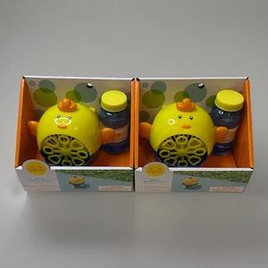 2er Set Sun Squad Küken Seifenblasenmacher mit Lösung - Spaß Outdoor Spielzeug - Bild 1 von 5
