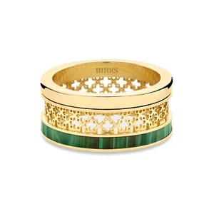 Birks Dare to Dream Malachite Ring, Yellow Gold BRAND NEW IN BOX - Foto 1 di 3