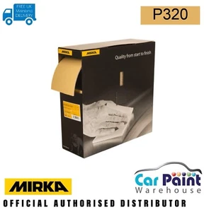 Tiras de lijado de rollos Mirka Goldflex 115x125 mm 200 hojas P320 - Imagen 1 de 3