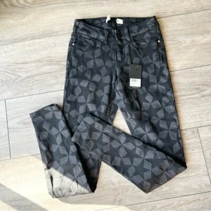 Pantalones de mezclilla ajustados de tiro medio Scotch & Soda La Bohemienne con patrón de estrellas talla 25 nuevos con etiquetas - Imagen 1 de 16