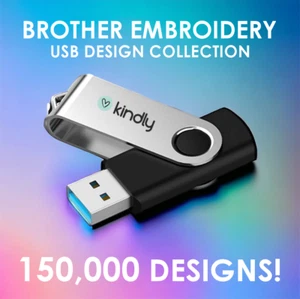 Brother Stickerei USB Design Sammlung + Viewer PES 150.000 Designs! - Bild 1 von 1