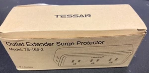 TESSAN Surge Protector 5 Outlet Extender Multi Plug Outlet Splitter New - Picture 1 of 3