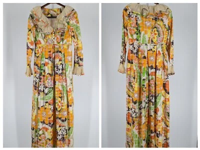 Vestido Helen Rose De Colección Años 60 Mod Hippie Psicodélico Hollywood OpArt Foto 1 de 4